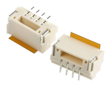 JST - BM04B-GHS-TBT(LF)(SN) - JST GH ϵ 4· 1.25mmھ ֱ PCB  BM04B-GHS-TBT(LF)(SN), Ӷ˽, 1A, 氲װ		