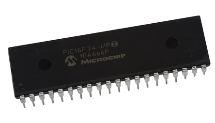 Microchip - PIC16F74-I/P - Microchip PIC16F ϵ 8 bit PIC MCU PIC16F74-I/P, 20MHz, 4K x 14  ROM , 192 B RAM, PDIP-40		