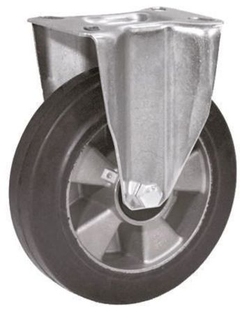 LAG - 16384 - Rubber tyre fixed castor,160mm 300kg		