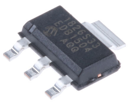 Microchip - MCP1826S-3302E/DB - Microchip MCP1826S-3302E/DB LDO ��ѹ��, 3.3 V���, 1A������, ��2%��ȷ��, 2.3 �� 6 V����, 3 + Tab���� SOT-223��װ		
