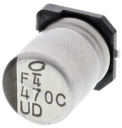 Nichicon - UUD1C471MNL1GS - Nichicon UD ϵ 16 V 470F SMD  UUD1C471MNL1GS, 20%ݲ, +105C, 5101-4װ		