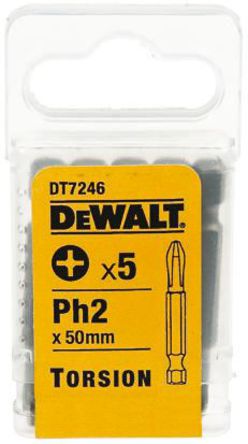 DeWALT - DT7246R-QZ - Dewalt 5װ PH2 ˿ͷ DT7246R-QZ Phillips ʮͷ		