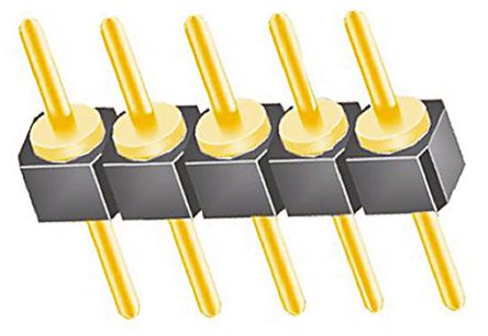 Samtec - TS-105-G-A - Samtec TS ϵ 5· 2.54mmھ (1) ֱ Ź TS-105-G-A, Ӷ˽, 1A, ͨ		