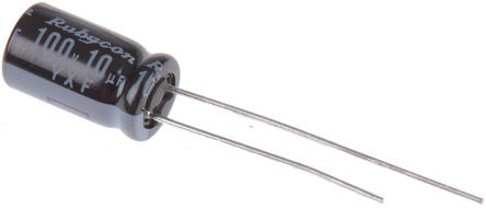 Rubycon - 100YXF10M6.3X11 - Rubycon YXF ϵ�� 100 V ֱ�� 10��F ͨ�� ���������� 100YXF10M6.3X11, ��20%�ݲ�, ���+105��C		