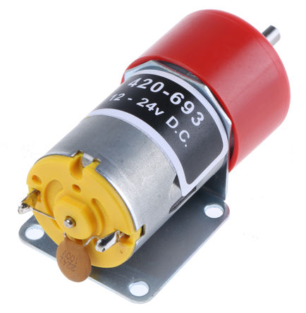 RS Pro - 918D250112 - RS Pro 918D ϵ ֱִ綯 918D250112, ˢ, 12 V12  24 V ֱ, 194 mA, 1200 gcm, 1.3 W, 27 rpm		