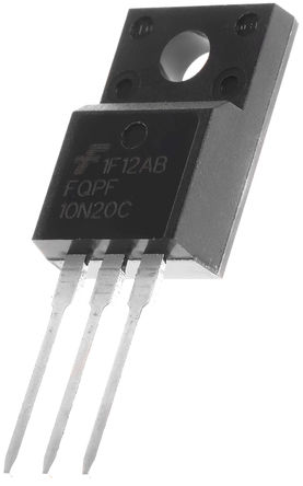 Fairchild Semiconductor - FQPF10N20C - Fairchild Semiconductor QFET ϵ Si N MOSFET FQPF10N20C, 9.5 A, Vds=200 V, 3 TO-220Fװ		