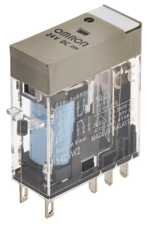 Omron - G2R-2-SND 24DC(S) - Omron G2R2SND24DCS ˫˫ DIN Rail Ǳ̵, 6 A, 24V dc		