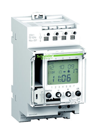 Schneider Electric - CCT15244 - Schneider Electric 2ͨ DIN 쿪 CCT15244, 죬Сʱλ, 230 V Դ		