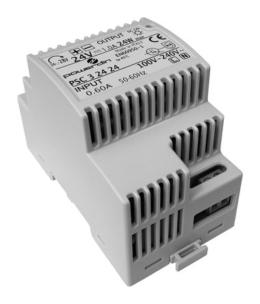 Comatec - PSC3.24.24 - Comatec PSC ϵ 24W DIN Դ PSC3.24.24, 85%Ч, 230V ac, 1A, 24V dc 24V dc/		
