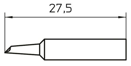 Weller - T0054488099 - Weller XNT ϵ XNT GW2, 27.5 x 1.5 mm  ͷ, ʹWP65 WXP65 		