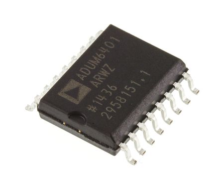 Analog Devices - ADUM6401ARWZ - Analog Devices ADUM6401ARWZ 4ͨ ָ, 5 KVrmsѹ, 16 SO		