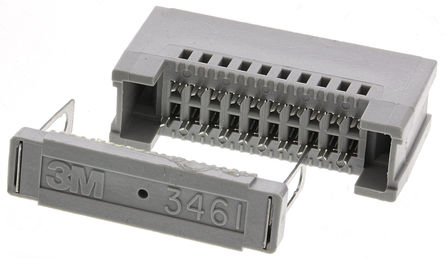 3M - 3461-0001 - 3M 3000 ϵ 2.54mm ھ 2  20 · ֱ 尲װ װ ĸ Ե 3461-0001, ƽо, 1A		