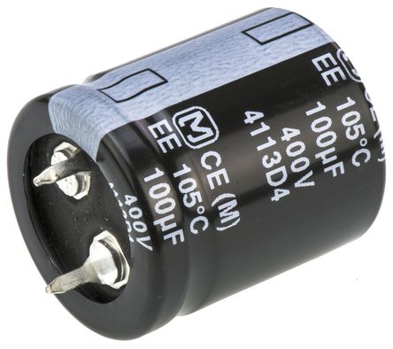 Panasonic - EETEE2G101HJ - Panasonic EE ҧʽ ϵ 400 V ֱ 100F ͨ  EETEE2G101HJ, 20%ݲ, +105C		