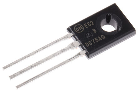ON Semiconductor - BD675AG - ON Semiconductor BD675AG NPN ֶپܶ, 4 A, Vce=45 V, HFE=750, 3 TO-225װ		