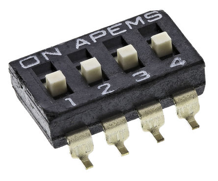 Apem - DM04V - Apem DM04V 4λ ߼ܣ 氲װ DIP , , 25 mA @ 24 V ֱ		