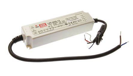 Mean Well - LPF-60D-12 - Mean Well LED  LPF-60D-12, 127  431 V ֱ90  305 V , 12V, 5A, 60W		