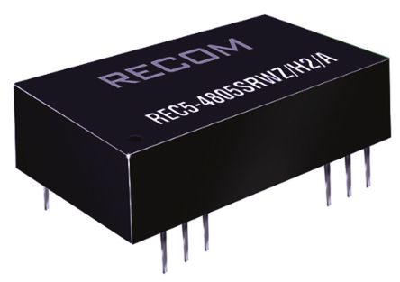 Recom - REC5-4815DRWZ/H2/A - Recom REC5 ϵ 5W ʽֱ-ֱת REC5-4815DRWZ/H2/A, 18  72 V ֱ, 15V dc, 170mA, 2kV dcѹ		