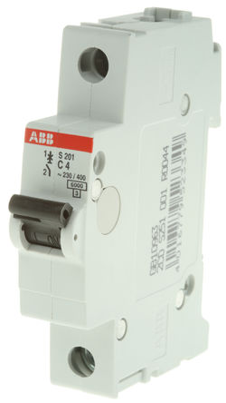 ABB - 2CDS251001R0044 - ABB System M Pro S200 ϵ 1 4 A MCB ΢Ͷ· 2CDS251001R0044, 6 kA Ͽ, C բ		