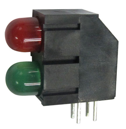 Kingbright - L-1503EB/1I1GD - Kingbright L-1503EB/1I1GD ɫ/ɫ ֱ LED ָʾ, 60 , 2 LED, 2.5 V, ͨװװ		