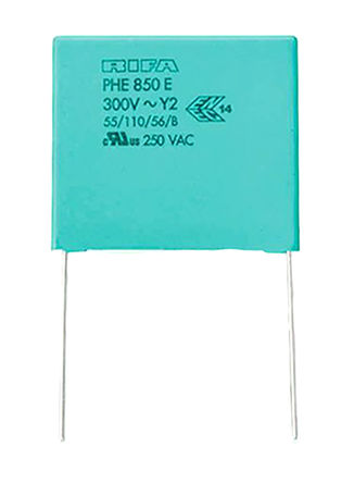 KEMET - PHE850ER7100MR03R06L2 - KEMET PHE850 ϵ 1F ۱ϩ (PP) PHE850ER7100MR03R06L2, 20%, 1.25 kV ֱ300 V , ͨ		