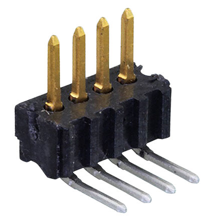 TE Connectivity - 5-104186-1 - TE Connectivity AMPMODU System 50 ϵ 4· 1.27mmھ (1) ֱ PCB  5-104186-1, Ӷ˽, 1A, ͨ		