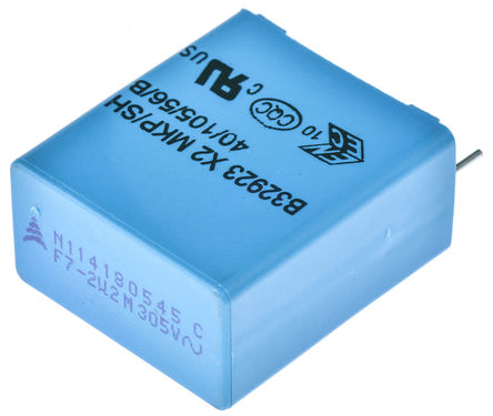 EPCOS - B32923C3225M000 - EPCOS B32923C ϵ 2.2F ۱ϩ (PP) B32923C3225M000, 20%, 305 V /630 V ֱ		