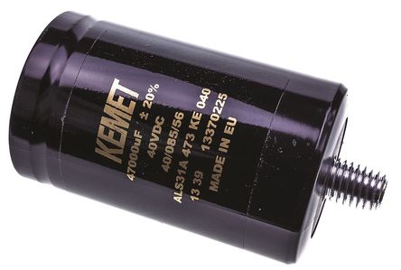 KEMET - ALS31A473KE040 - KEMET ALS31 ϵ 40 V ֱ 47000F װ  ALS31A473KE040, 20%ݲ, 12m(ֵ), +85C,  - ݶ߶ӣװ		