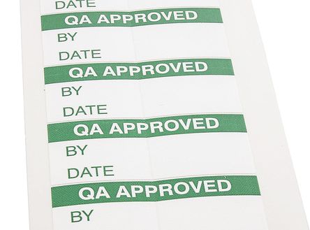 RS Pro - TLB8003A4 - RS Pro TLB8003A4 140װ Ԥӡճǩ, 38mm, 15mm QA Approved		