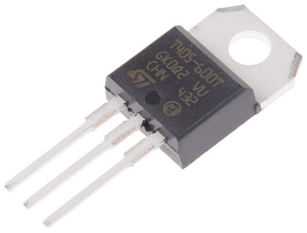 STMicroelectronics - T405-600T - STMicroelectronics T405-600T ˫ɿع迪Ԫ, 4A, 600Vֵ, 5mA 1.3V, 3 TO-220ABװ		