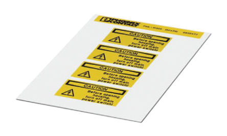 Phoenix Contact - 0830477 - Phoenix Contact 0830477 4װ Ԥӡǩ, 26mm, 52mm		