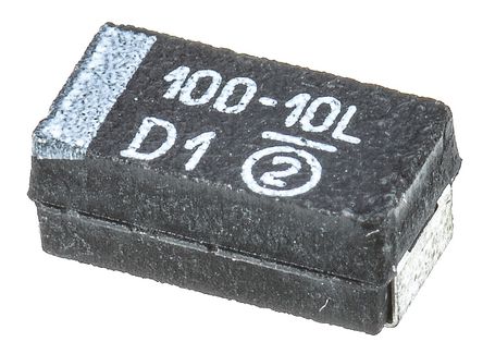Vishay - 593D107X9010C2TE3 - Vishay 593D ϵ 100F 10% SMD  593D107X9010C2TE3, 10 V ֱ, 6032-28 װ, 200m ESR, +125C		