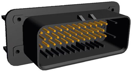 TE Connectivity - 1-776180-1 - TE Connectivity AMPSEAL 系列 3行 35路 面板安装 黑色 公 印刷电路板连接器 1-776180-1, 焊接端接		