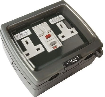 Theben / Timeguard - TGV205 - Theben / Timeguard Weathersafe ϵ IP66 BS ׼ 13A ɫ ̼ RCD  TGV205, ̰忪, 2,  140mm  105mm, 230V ac		