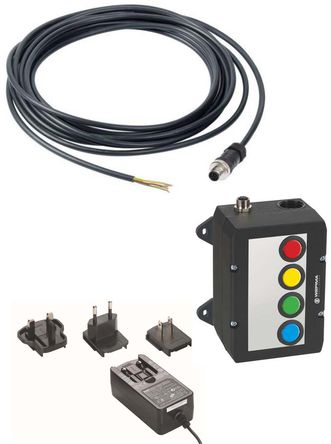 Werma - 86000008 - Werma AndonBOX ϵ LED Andon ׼ 86000008, 3 Ԫ, ɫɫɫ, 24 V ֱԴ		