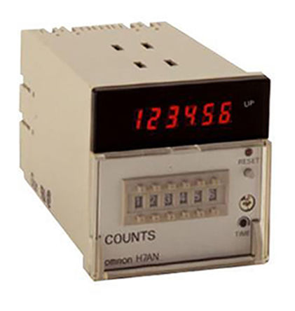 Omron - H7AN-4DM AC100-240 - Omron 4λ 7  LED ּ H7AN-4DM AC100-240, 0  9999ʾΧ, ѹ, 5kHzƵ, 100  240 V Դ		