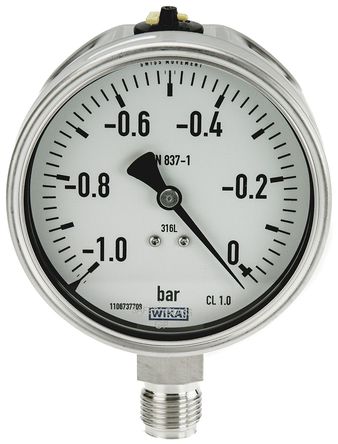 RS Pro - 7094796 - RS Pro 7094796 ģռ, 0bar, 100mm⾶, BSP G 1/2		