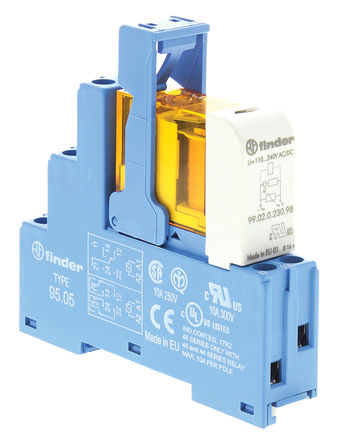 Finder - 48.52.8.110.0060SPA - Finder 48.52.8.110.0060SPA ˫˫ DIN ӿڼ̵ģ, 8A, 110V ac		