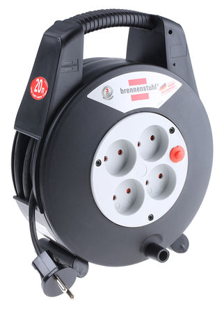 brennenstuhl - 1118208501 - Brennenstuhl VarioLine ϵ 20m 4 K  -  ӳ¾ 1618208501, 16A, 230 V 		