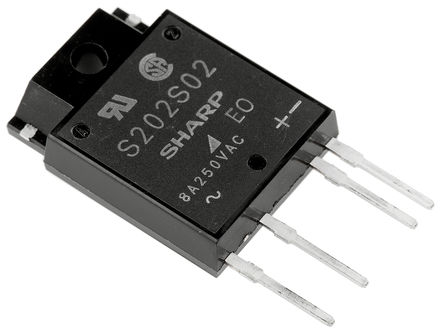Sharp - S202S02F - Sharp 8 A PCBװ ̵̬ S202S02F, ˫ɿع迪Ԫ, 㽻л, 600 V		