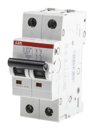 ABB - 2CDS272001R0984 - S202MC0.5 - ABB System M Pro S200 ϵ 2 500 mA MCB ΢Ͷ· 2CDS272001R0984, 10 kA Ͽ, C բ		
