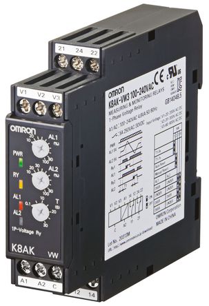 Omron - K8AK-VW3 100-240VAC - Omron 1 ѹ ؼ̵ K8AK-VW3 100-240VAC, ˫ , 100  240 V 		