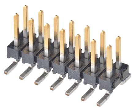 Samtec - TMM-107-06-L-D-SM-M - Samtec TMM ϵ 14· 2mmھ (2) ֱ Ź TMM-107-06-L-D-SM-M, Ӷ˽, 3.9A, 氲װ		