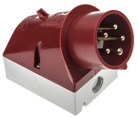 Mennekes - 342 - Mennekes ɫ 5P ҵԴ ֱ ڹʽ ͷ 342, 16A, 400 V, IP44		