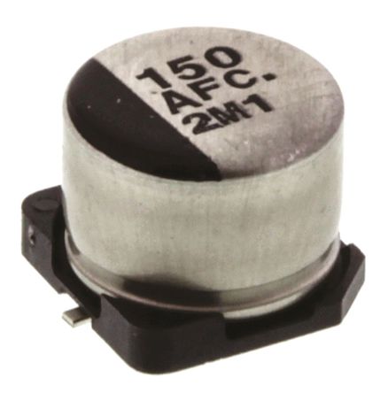 Panasonic - EEEFC1A151P - Panasonic FC SMD ϵ 10 V ֱ 150F SMD  EEEFC1A151P, 20%ݲ, +105C		