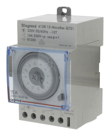 Legrand - 412813 - Legrand 3ͨ DIN 쿪 412813, ʱ֣λ, 230 V Դ		