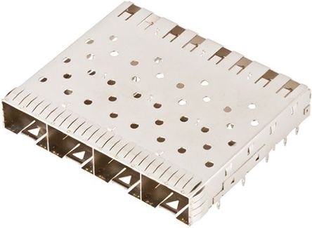 Amphenol FCI - 10099102-011LF - Amphenol FCI SFP ϵ 20 · 4 ˿ ֱ SFP+ , ѹװ ˽, 58.58 x 48.72 x 8.95mm		