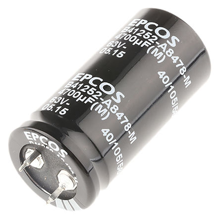 EPCOS - B41252A8478M000 - EPCOS B41252 ϵ 63 V ֱ 4700F  B41252A8478M000, 20%ݲ, +105C		