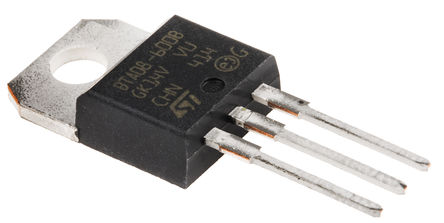 STMicroelectronics - BTA08-600B - STMicroelectronics BTA08-600B ˫ɿع迪Ԫ, 8A, 600Vֵ, 100mA 1.5V, 3 TO-220AB װ		