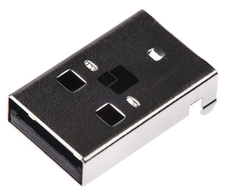 Lumberg - 2410 08 - Lumberg ֱ USB2.0 A  USB ͷ 2410 08, ͨ, 30 V , 1A		