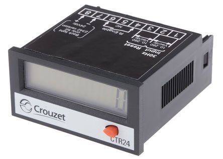 Crouzet - 87622070 - Crouzet 8λ LCD ּ 87622070, -9999999  99999999ʾΧ, ѹ, 30 V ֱ260 V Դ		